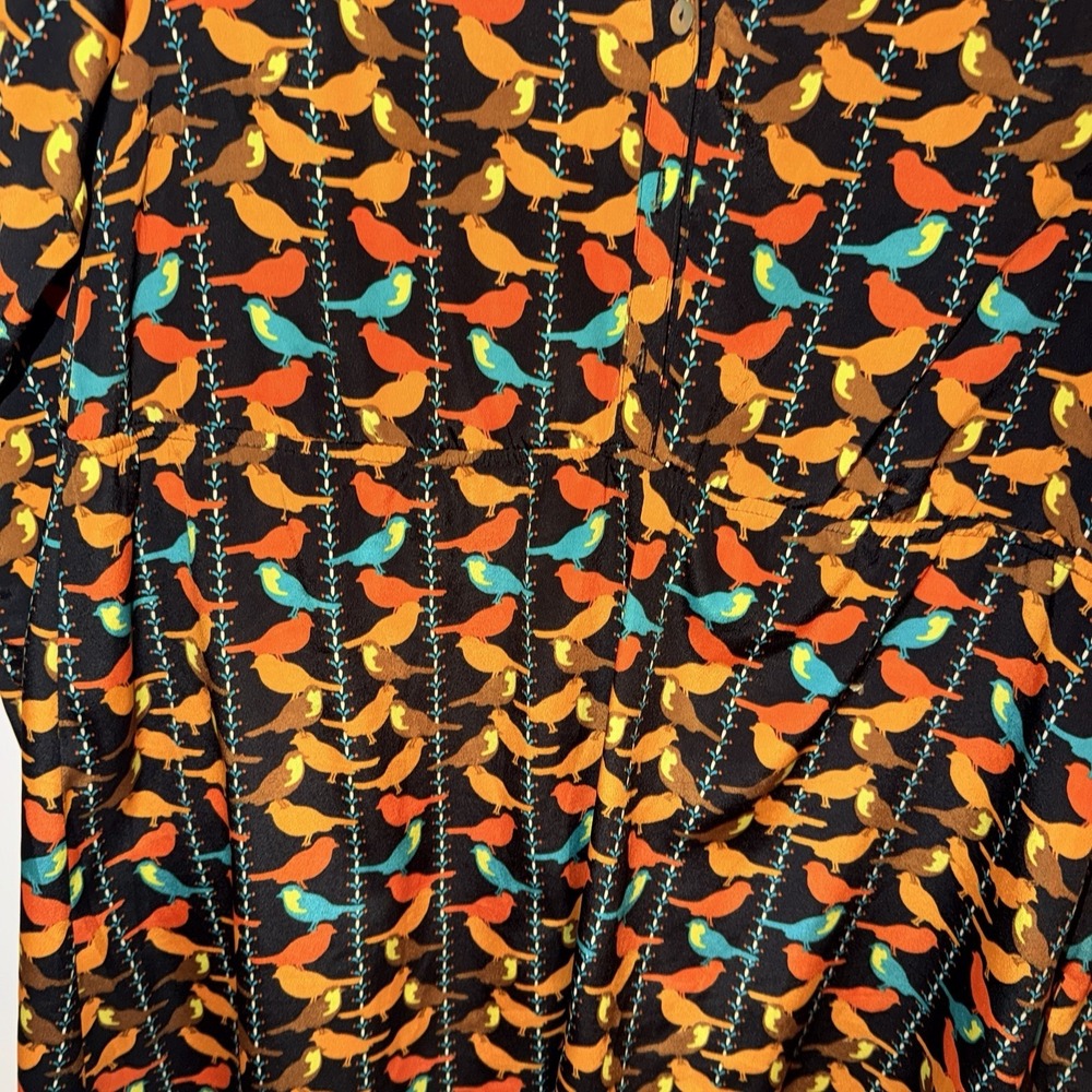 Romeo and Juliet bird dress fall colors high low mini Size Medium - Picture 4 of 9